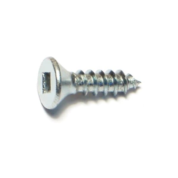 Midwest Fastener Sheet Metal Screw, #8 x 5/8 in, Zinc Plated Steel Flat Head Square Drive, 100 PK 08609 - main
